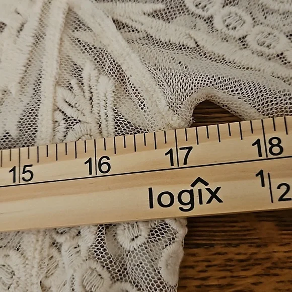 Buffalo David Bitton See Through Crochet Lace Mesh Top - Picture 9 of 12